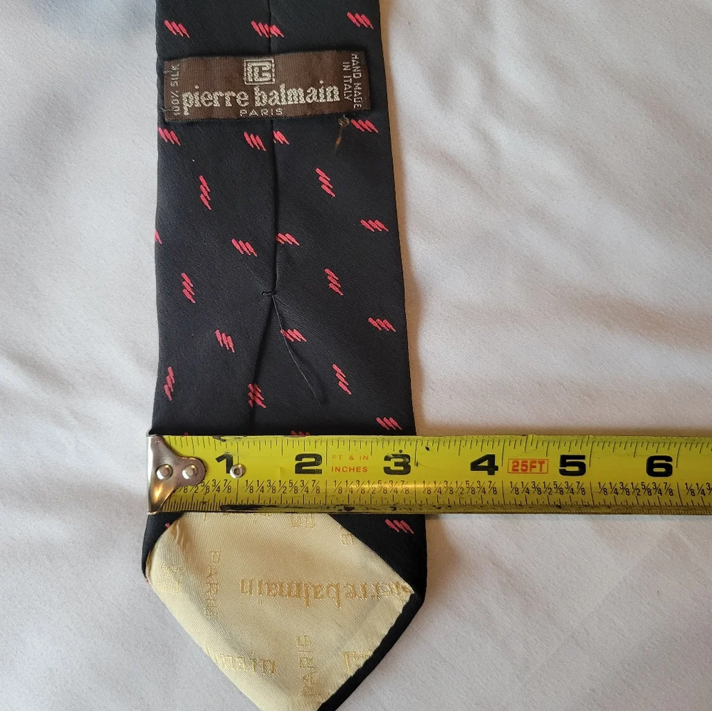 Pierre Balmain Paris Silk Tie Luxury Designer Necktie for Men French Luxury